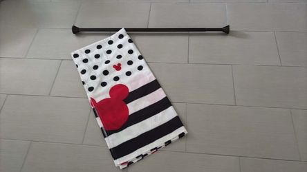 Disney Mickey Mouse shower curtain and curtain rob both $6