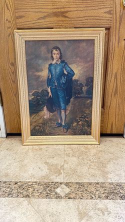 Blue boy framed picture