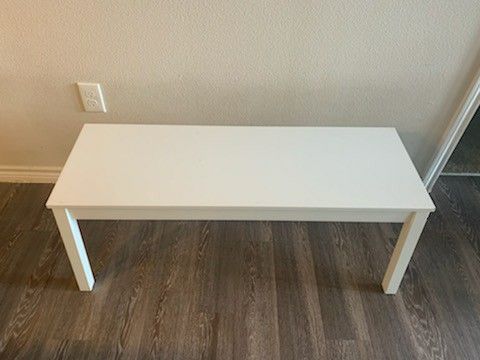 Table bench white x 2