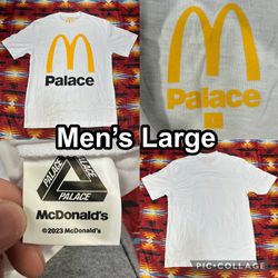 2023 Palace x McDonald’s Men’s Size Large White T-Shirt