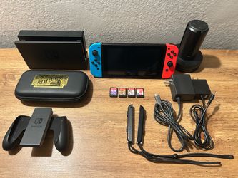 Nintendo Switch Bundle with 4 Games