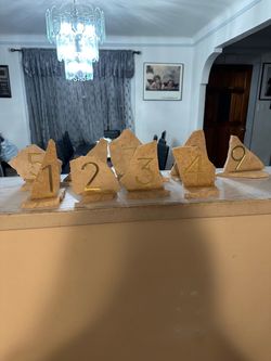 Travertine Table numbers