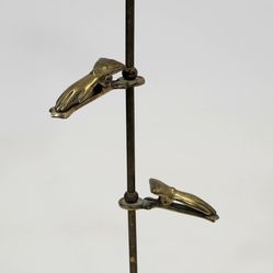 Antique brass letter holder