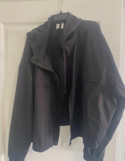 Womens Black Athletic Jacket - $8