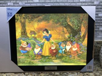 Snow White and the Seven Dwarfs Disney Officially Licensed 3D LED Collector Frame Sign