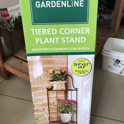 Collapsible Folding Corner Plant Stand