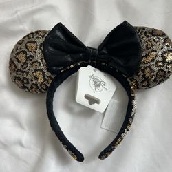 Disney Leopard Print Ears NWT