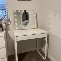 Impressions Vanity and Ikea desk