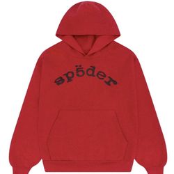 Sp5der VVS Red Hoodie Size Large Brand New with Tags Never Worn
