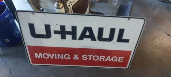 Sign vintage u haul metal