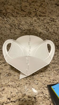Bed Bath and Beyond Flat Fold Colander plastic White