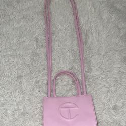 Small Bubblegum Pink Telfar Bag