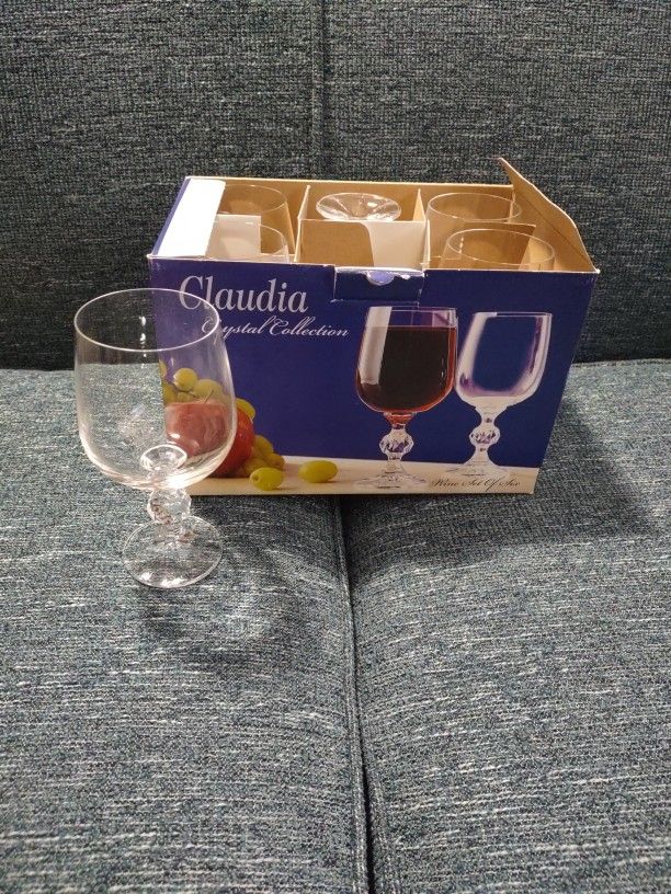 Six Wine Glasses