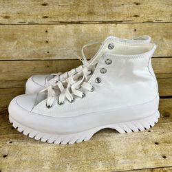 Converse Chuck Taylor All Star Lugged Platform Shoes White Mens Sz 8 Womens Sz10