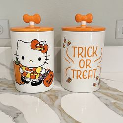 Hello Kitty Halloween canisters