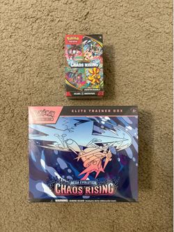 Pokemon Mega Evolution Chaos Rising ETB + Booster Bundle Combo