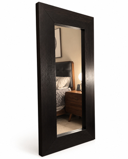 Vintage IKEA Floor Mirror | Black-Brown