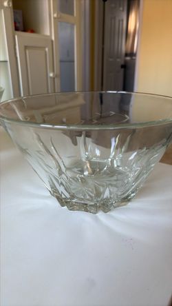 Princess House Heritage Large Salad Serving Bowl 10" Crystal Glass
