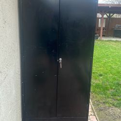 Metal Storage Cabniet Black 