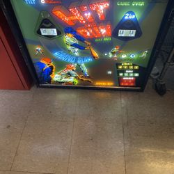 Vintage Hit And Run Baseball Pinball Upper Panel Lighted Sign 