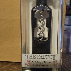Metrokane "The Faucet" Self-Pulling Corkscrew & Foil Cutter