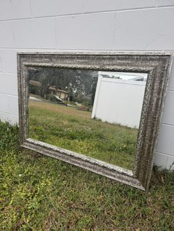 Silver Frame Mirror
