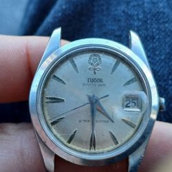 Vintage Tudor Mens Watch, Case Only, Needs Crownn 