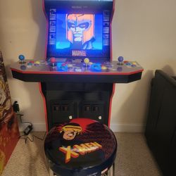 X-Men 1Up Arcade Cabinet. **Rare**