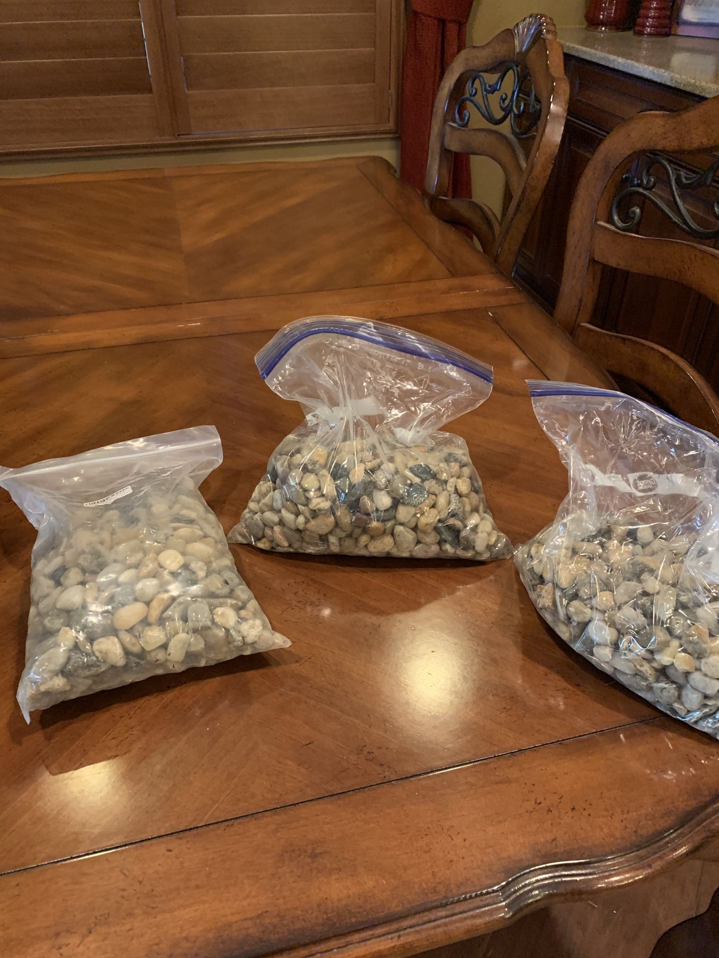 Free bags of small stones