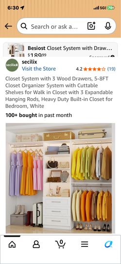 Closet organizer