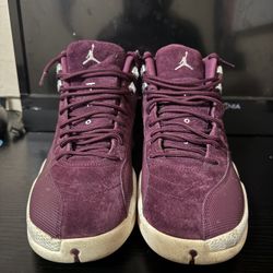 Burgundy Suede Jordans Size 10 