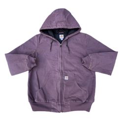 Vintage Carhartt Purple Zip Up Hoodie Jacket