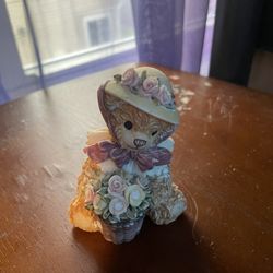 Bainbridge Bear Collection Faye "Posing with Posies" Smiling Bear Figurine