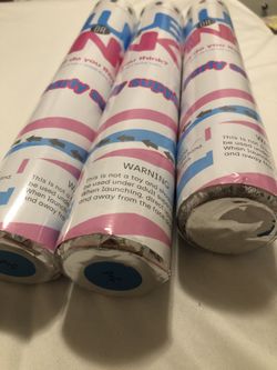 Gender reveal poppers