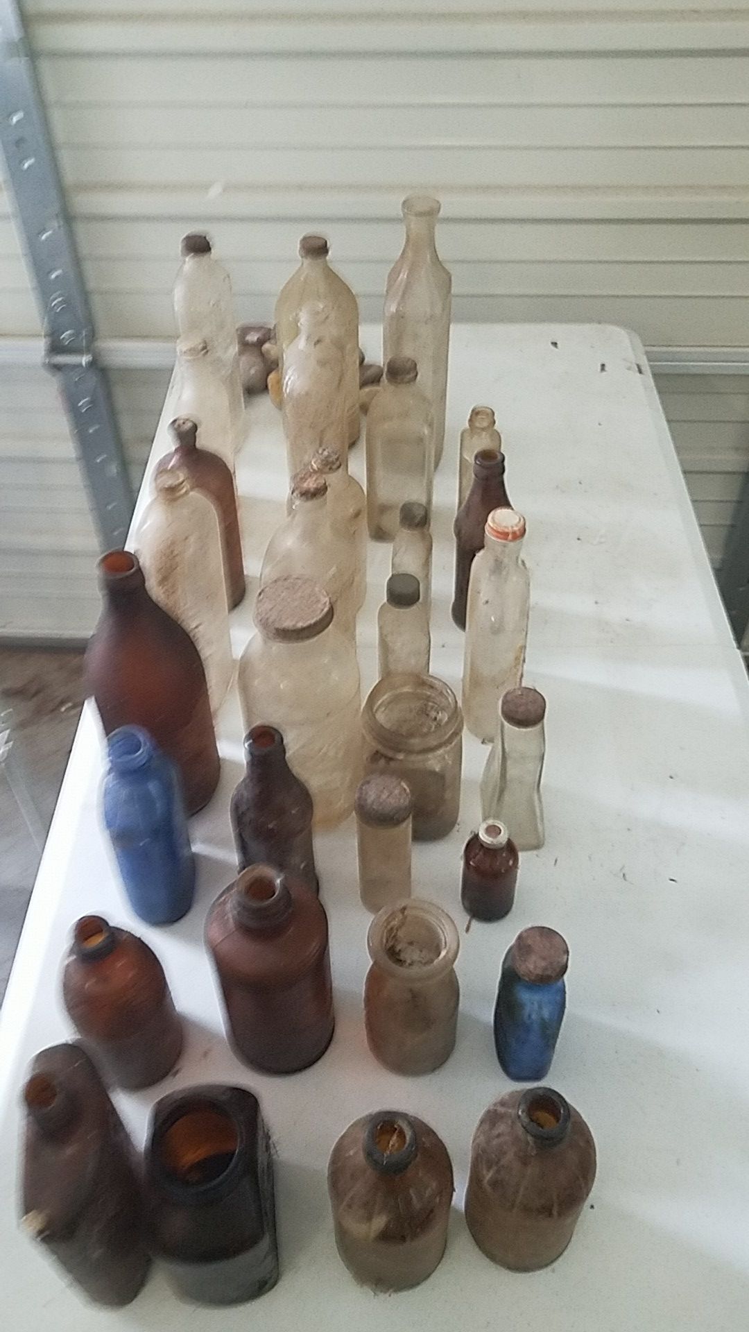 31 Antique bottles