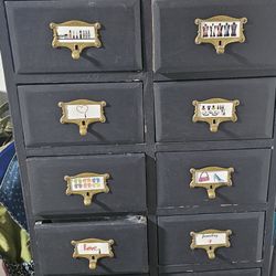 Wooden Stand With Drawers 