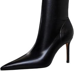 NWT Women’s Leather Pointed Toe Stiletto Ankle Boots