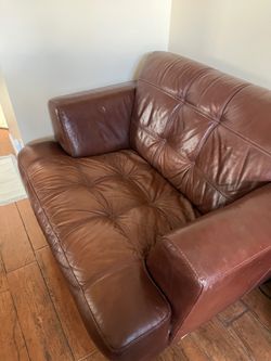 Brown Leather chair 125.00