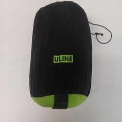 New Uline Backpacking Camping Hammock (Black & Green)