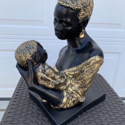 The mother and child statue