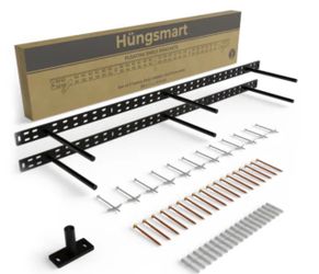 Hungsmart Set of 2 heavy duty hidden shelf brackets 38 × 1/4 x 10 inch