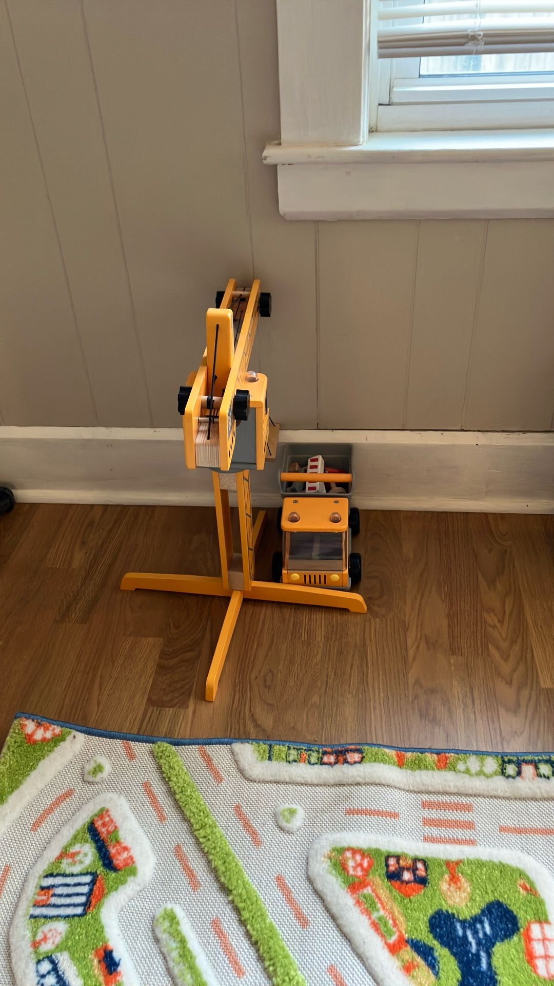 Construction Crane, Dumptruck, 3D Rug, And Pictures