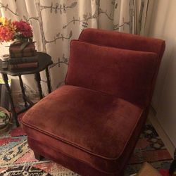 Velvet Chair- Gorgeous Burgundy