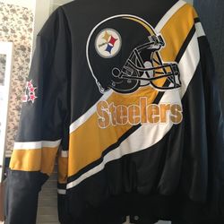 Steeler men’s Leather Jacket
