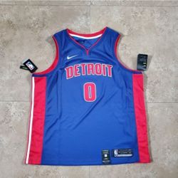 Nike Mens 2XL NBA Detroit Pistons Andre Drummond Pistons Icon Edition 864473-495