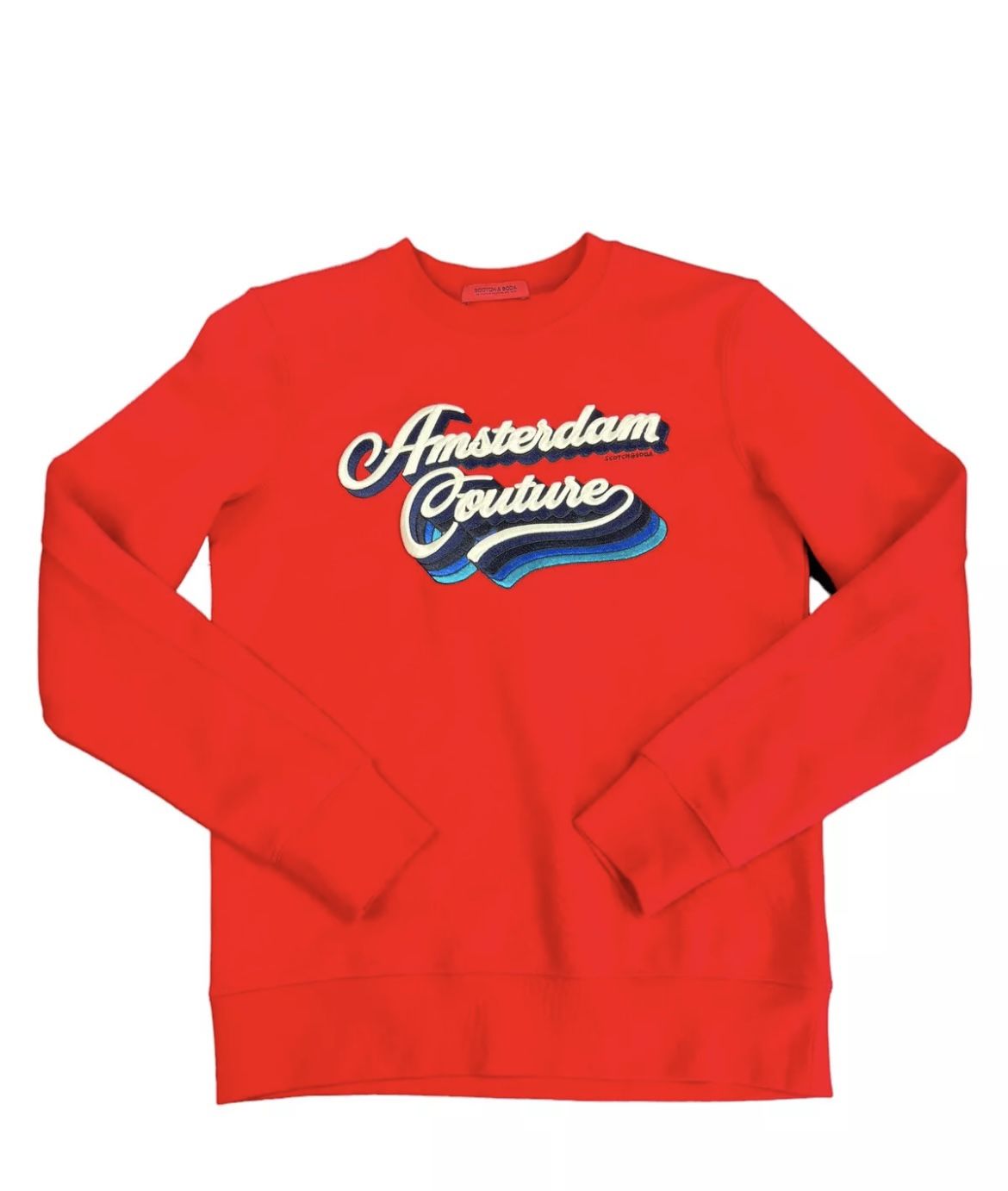 Men’s Scotch & Soda Amsterdam Couture Embroidered Designer Sweatshirt