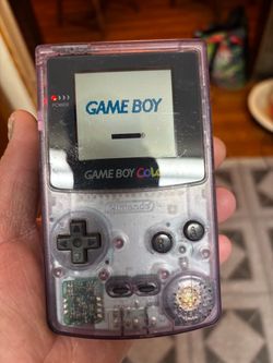 Clear purple game boy 2 games and case