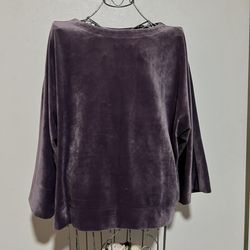 DKNY Womens Mauve Wide Sleeve Sweater Sz M