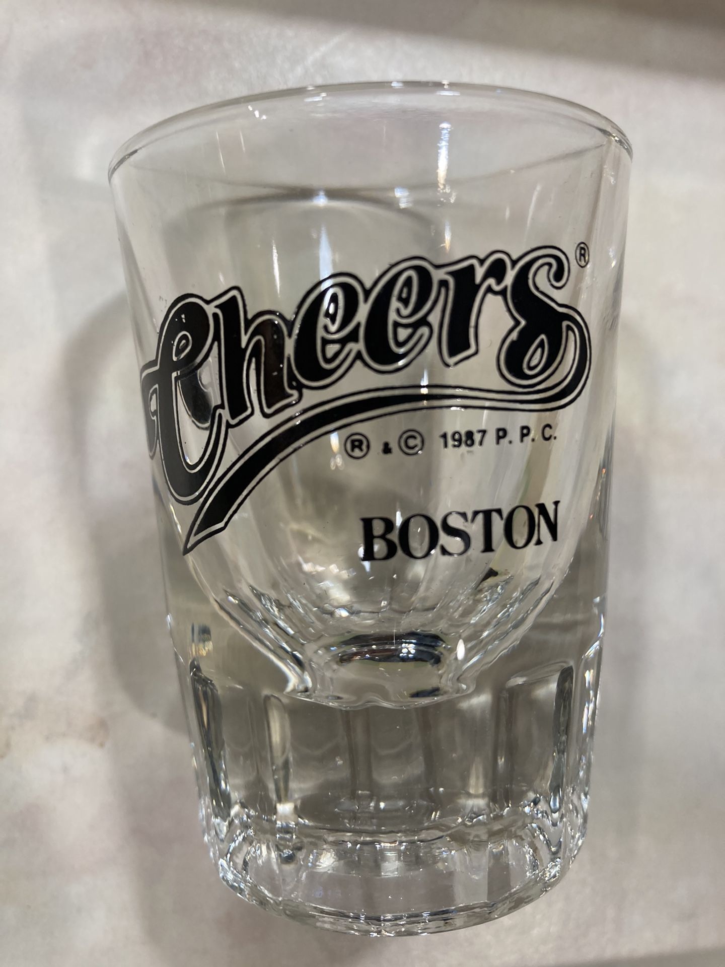 Vintage Cheers Boston Shot Glass