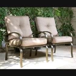 Wrought-iron Club Chain Gradient Brown Cushions 